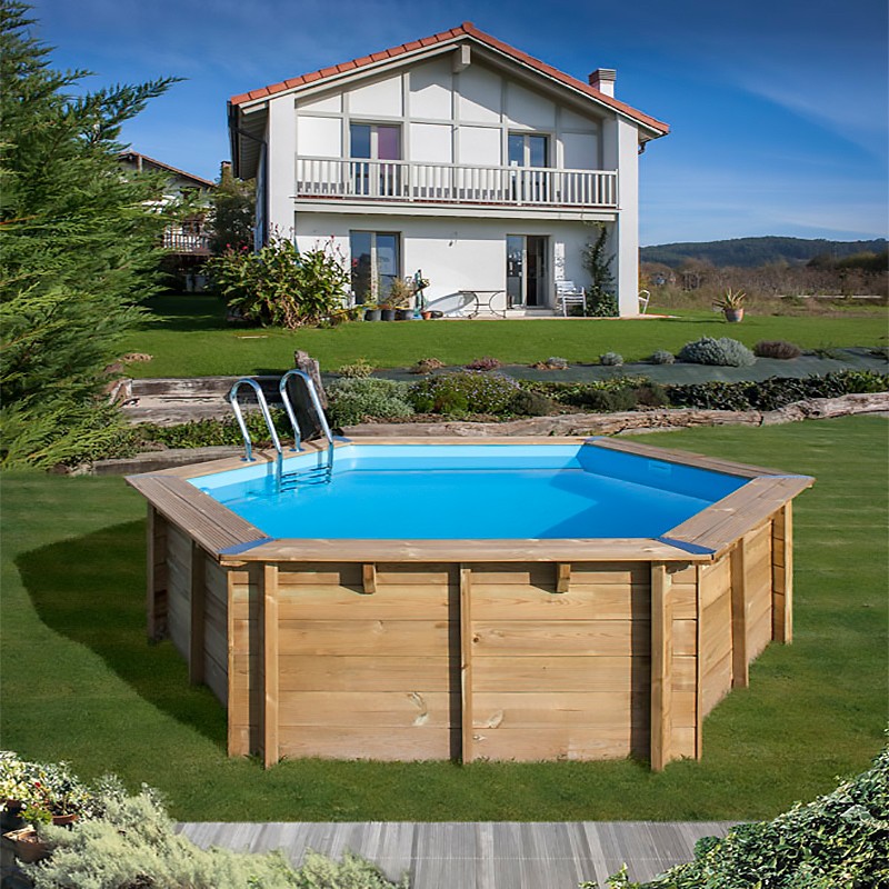 Piscina Gre Madera Vanille 2
