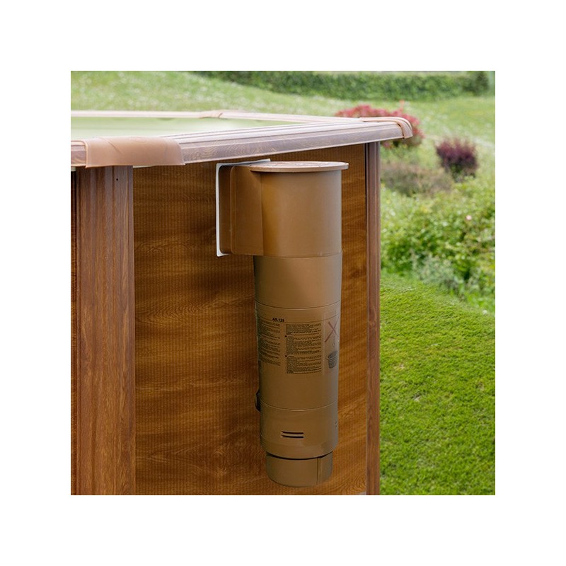 Piscina Gre Sicilia Ovalada Imitacion Madera 500x300x120 - Imagen 2