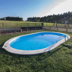Piscina Gre Atolon Serie Sumatra Ovalada 700X320X120