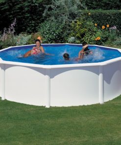Piscina Gre Fidji Redonda Blanca Ø240x120